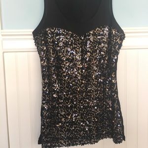 Limited Sweetheart Sequined Tank